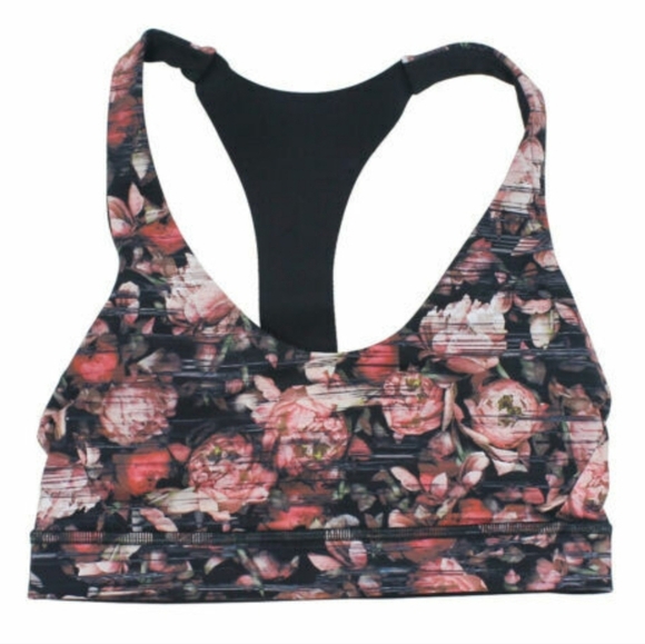 lululemon athletica Other - Lululemon Break Free Longline Sports Bra Peony Floral Print Size 12